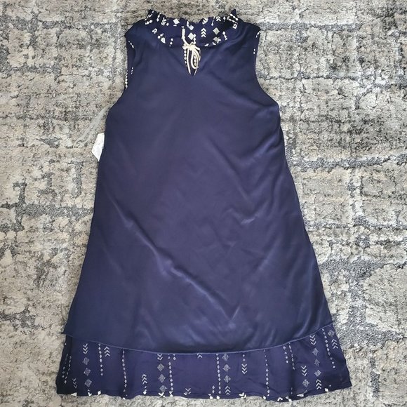 Speechless Kids Girls Tassel & Embroidered A-Line Lined Dress Navy Blue Size 7 - Picture 9 of 11